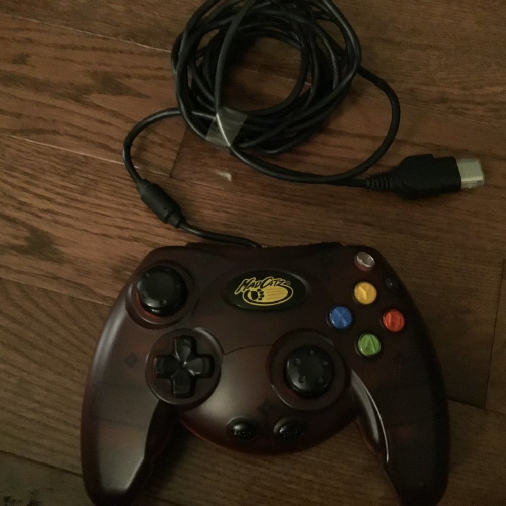 Microsoft Xbox Video Game Mad Catz Controller With Break Away Cable Tested!